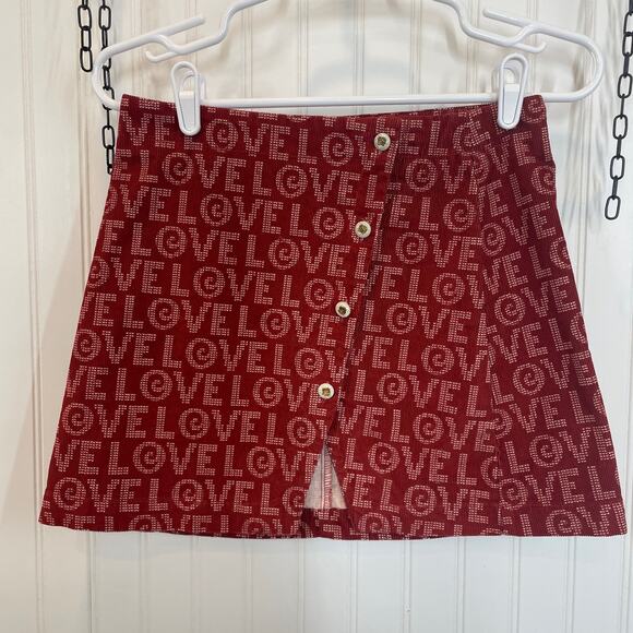 Urban Outfitters Women’s Burgundy Velvet Skirt Small - Picture 1 of 7